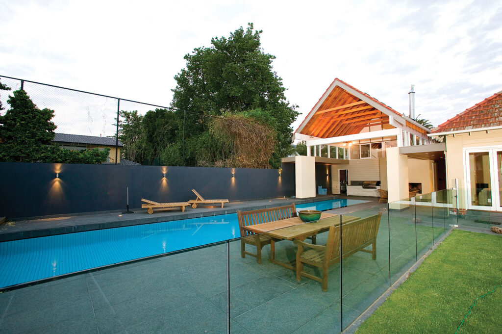 Bayside home with a swimming pool